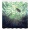 Ambesonne Fantasy World Shower Curtain, Underwater World with Tree Branches Stones Waves and Reflection of Sun Digital Art, Cloth Fabric Bathroom Decor Set with Hooks, 69" W x 70" L, Green